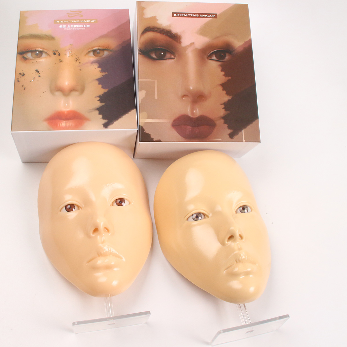 1箱 フルフェイス 再利用可能 メイクアップボード シリコン - Beauty Makeup Academy のレビューと価格