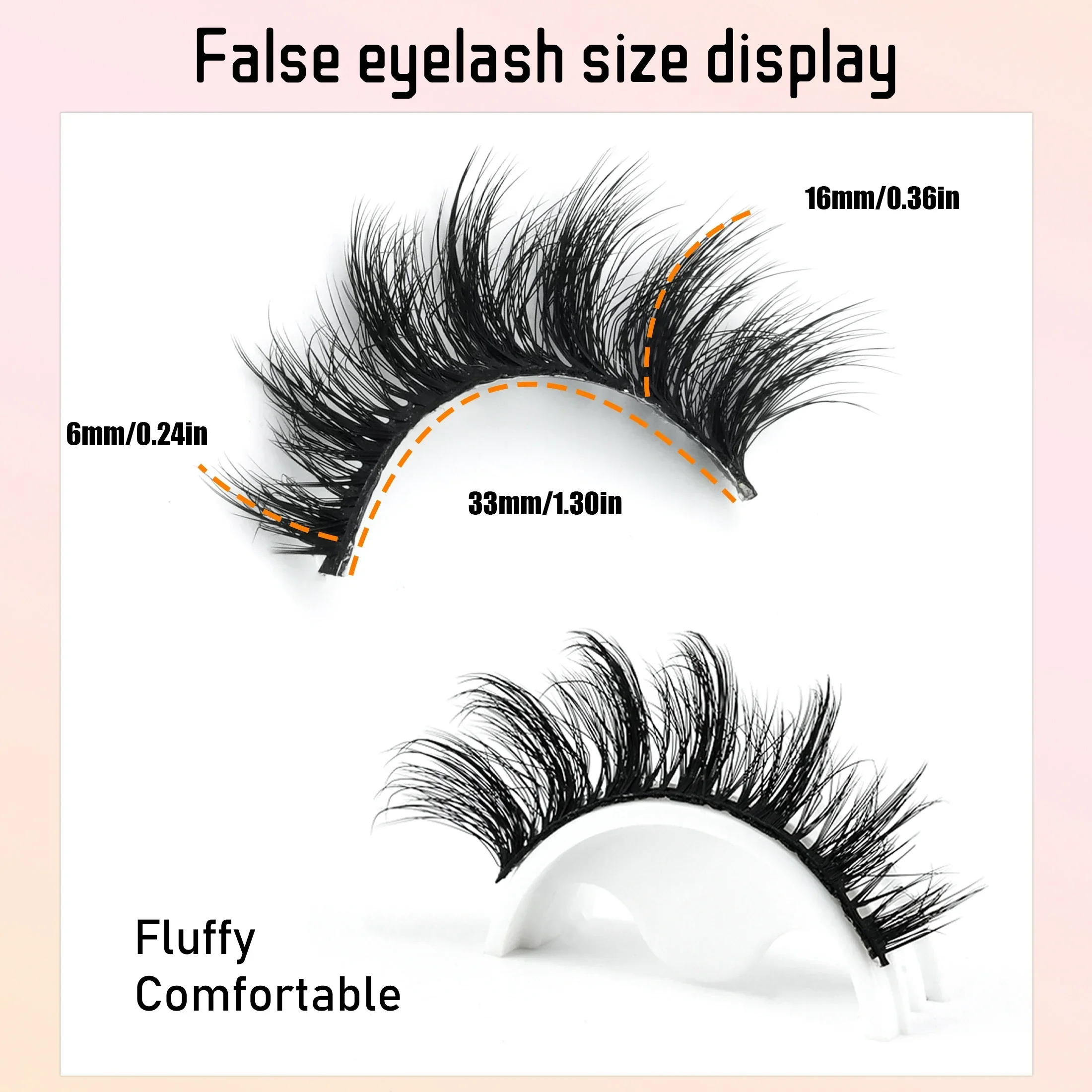 猫目型8Dロシア式ボリュームストリップつけまつげ5ペア。ふわ - Beauty Makeup Women のレビューと価格