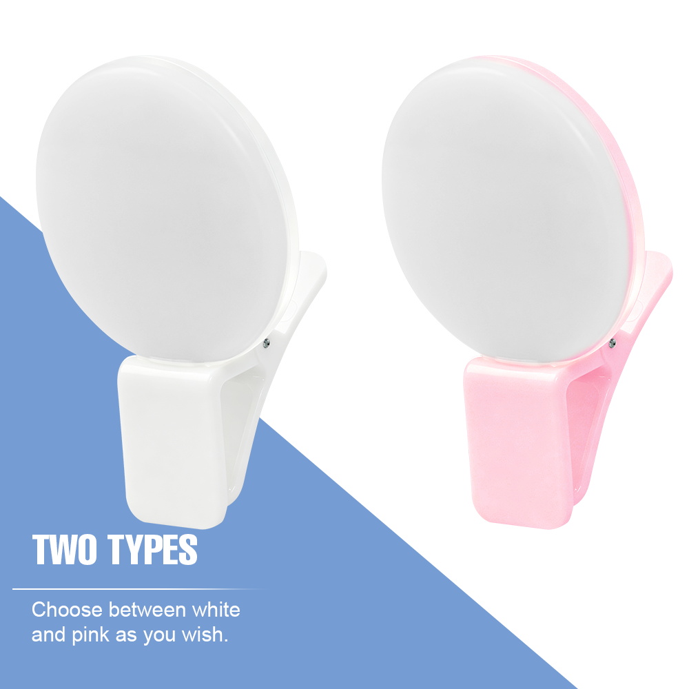 クリップ式自撮りフィルライト 充電式ミニスマホ用ビューティー - Beauty No Makeup のレビューと価格