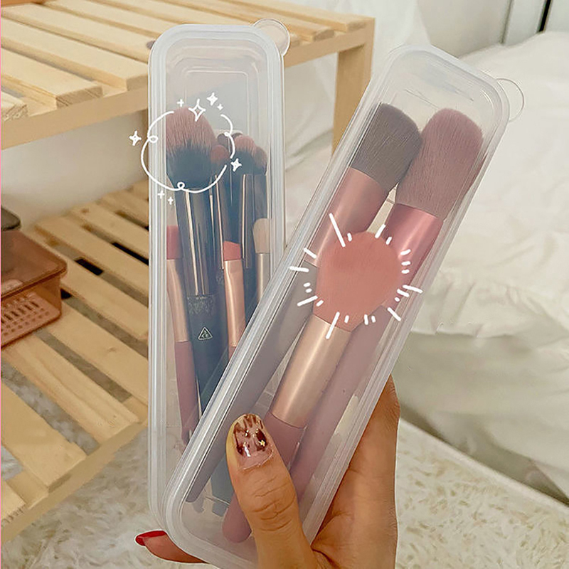 メイクブラシオーガナイザー透明カバー付き眉毛ペンシルボックス - Beauty Makeup Women のレビューと価格