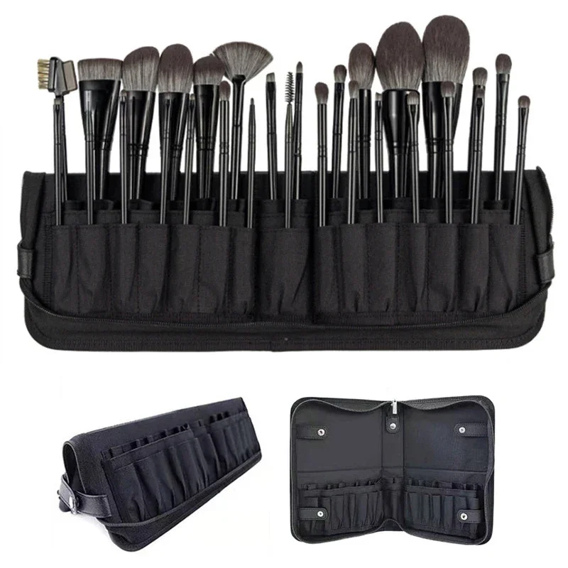 29/23 穴折りたたみ化粧ブラシバッグ女性化粧ブラシツール - Beauty Makeup Women のレビューと価格