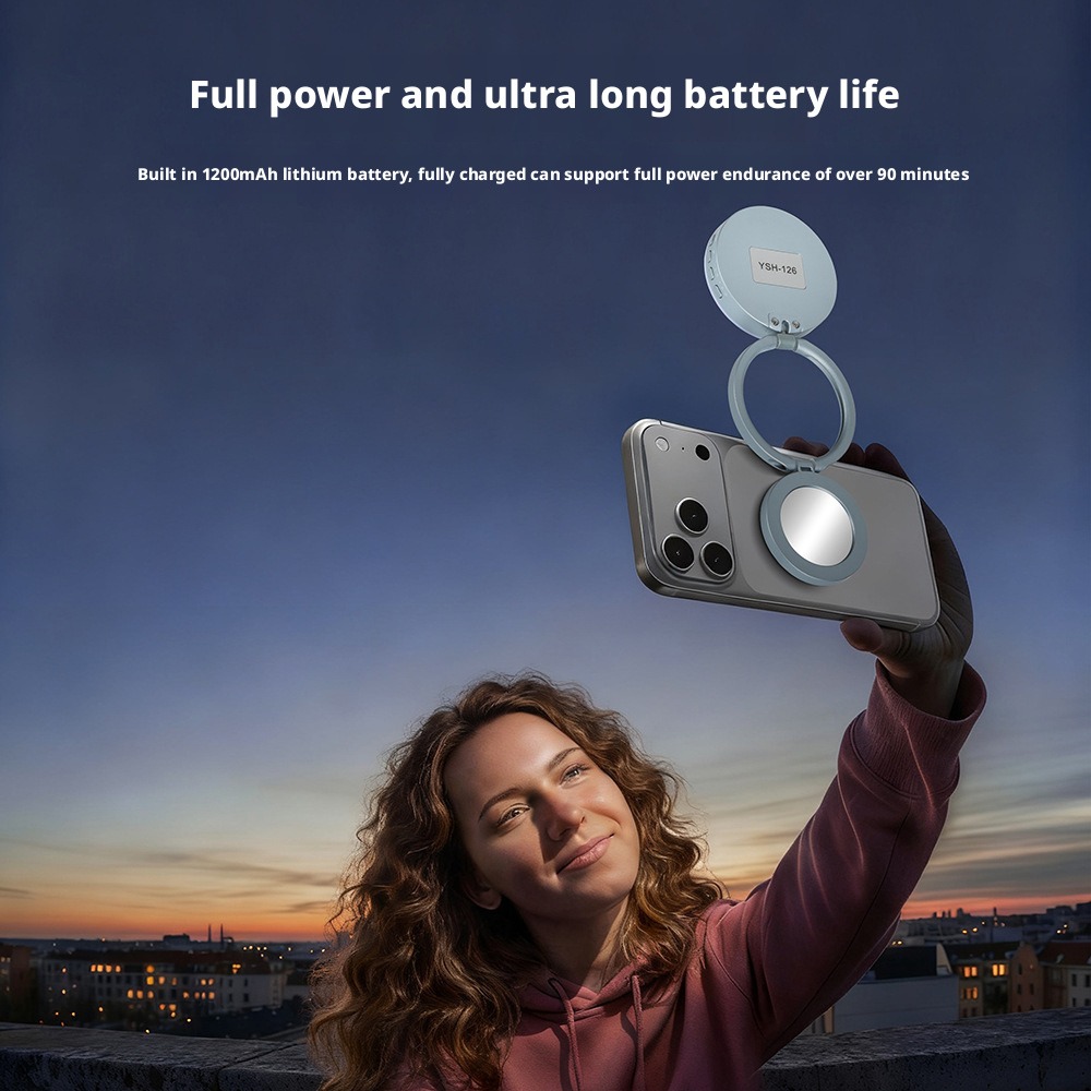 磁気式携帯電話用フィルライトメイクアップミラー、ハンドヘルド - Beauty No Makeup のレビューと価格